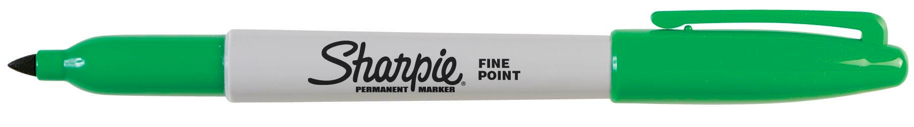 Image for Sharpie Permanent Markers, Fine Point, Green, Pack of 12 from School Specialty