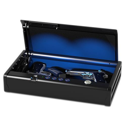 Sentry Safe XL Quick Access Biometric Pistol Safe with Lights, 16 x 10 x 3 Inches, Black 2139816