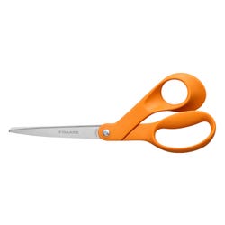 Fiskars Premier Right-Handed Bent Scissors, 8 Inches, Orange 2150540