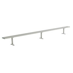 National Recreational Systems Aluminum Portable Bench without Backrest, Channel Leg, 12 Feet, Item Number 2107418