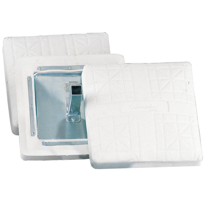 Champion Sports Hollywood Pro Anchor Bases, 15 x 15 x 3 Inches, White, Set of 3
