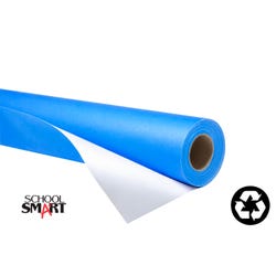 School Smart Fade-Resistant Art Paper Roll, 48 Inches x 60 Feet, Bright Blue