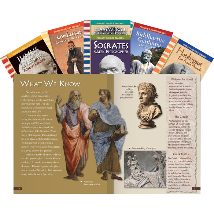 Teacher Created Materials Ancient Leaders, Grades 4 to 8, Set of 6