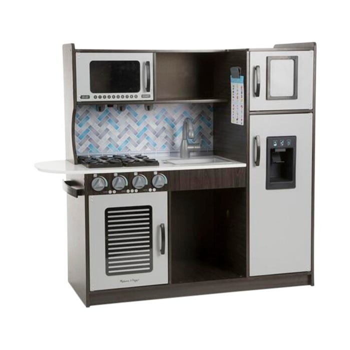 Melissa & Doug Chef Kitchen, 39 x 43-1/4 x 15-1/2 Inches, Charcoal