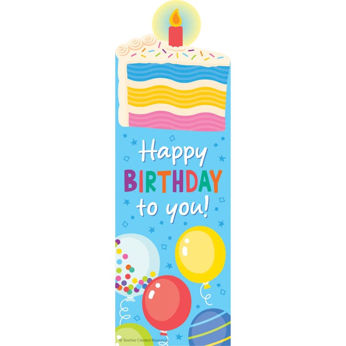 Teacher Created Resources Scented Bookmarks, Birthday Cake, Pack of 30