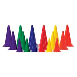 Image for FlagHouse Stackable Cones, Medium Weight, 12 Inches, Red from School Specialty
