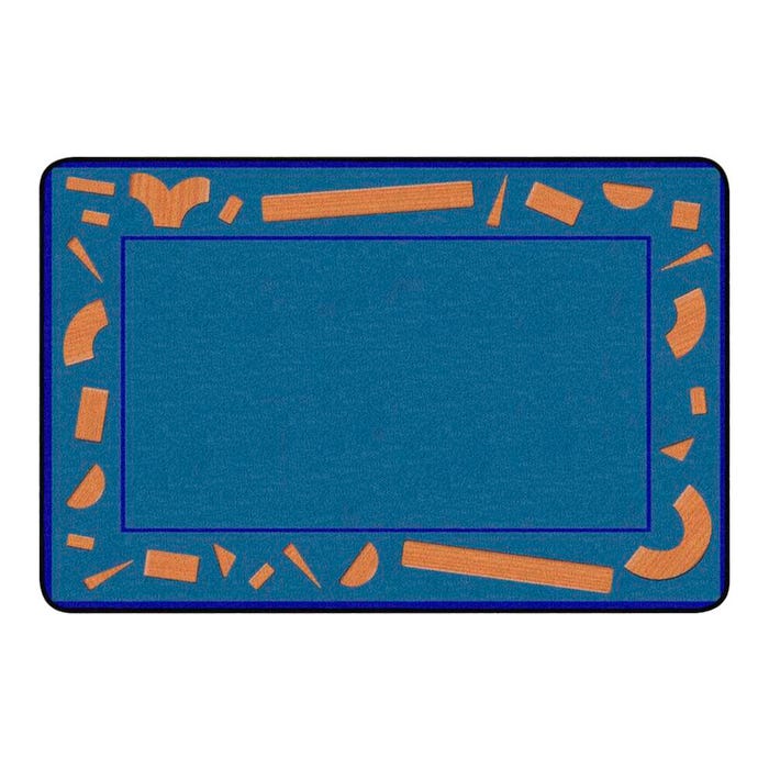 Childcraft Building Blocks Carpet for Classrooms, Rectangle
