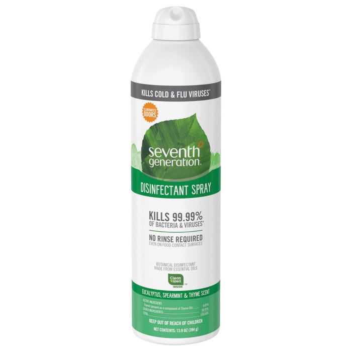 Seventh Generation Botanical Disinfectant Spray, Eucalyptus, 13.9 oz, Each