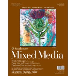 Image for Strathmore 400 Series Mixed Media Pad, 11 x 14 Inches, 184 Pound, 15 Sheets from School Specialty