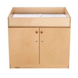 Image for Childcraft Changing Table with Locking Doors, Wooden, 40 x 20-3/4 x 36 Inches from School Specialty