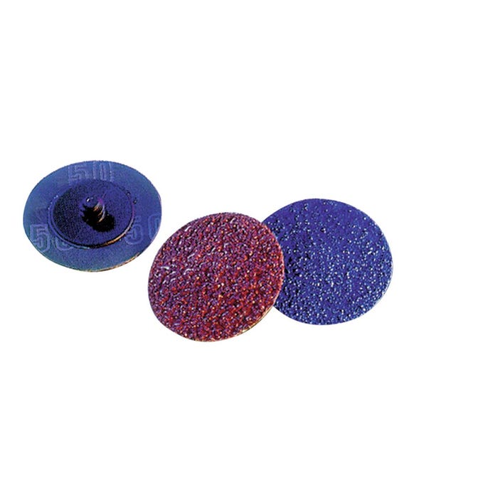 Glit/Gemtex Type R Mini Aluminum Oxide Grinding Disc, 2 in Dia, 36G Grit, Pack of 50