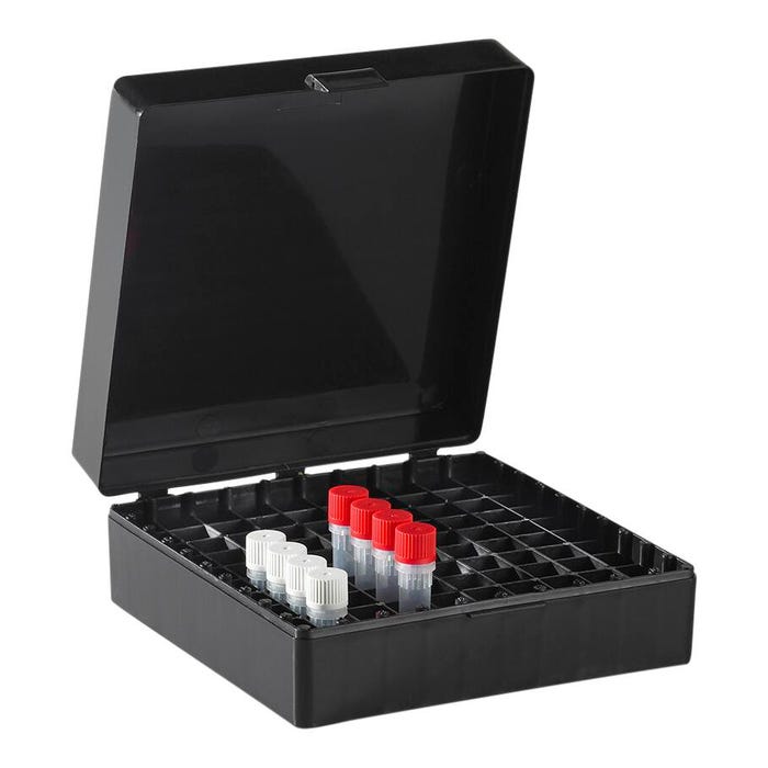 Corning Axygen Microcentrifuge Tube Storage Box, Opaque Black