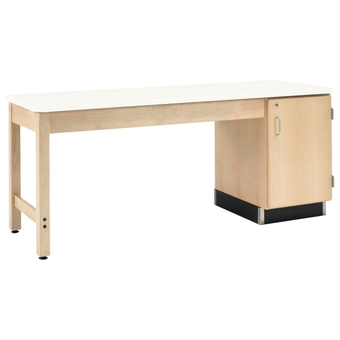 Diversified Woodcrafts Sewing Table for 1 Student, 72 x 24 x 30-1/4 Inches, Almond Laminate Top
