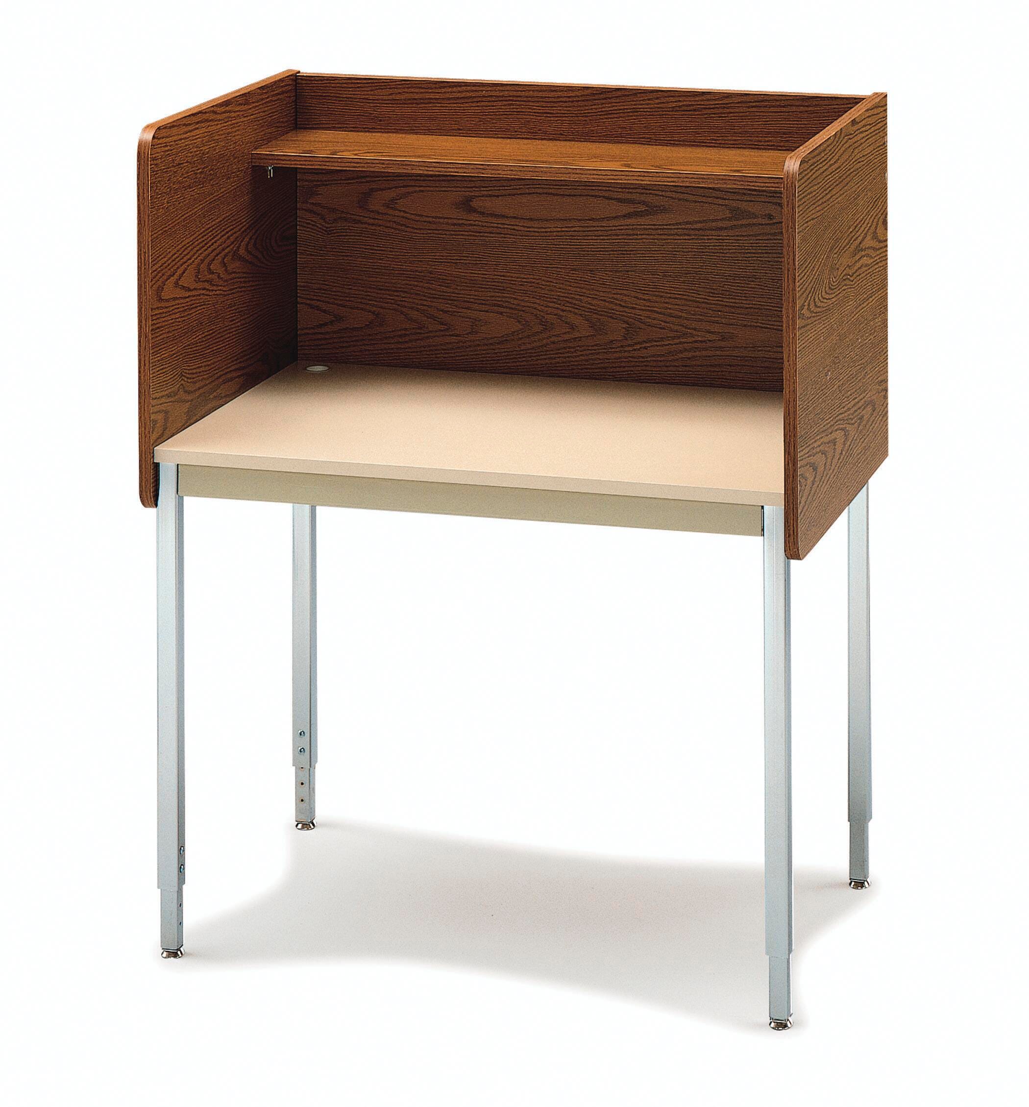 Smith Carrel Single Modular Carrel Starter, 37 x 24 x 46-1/4 Inches 4001044