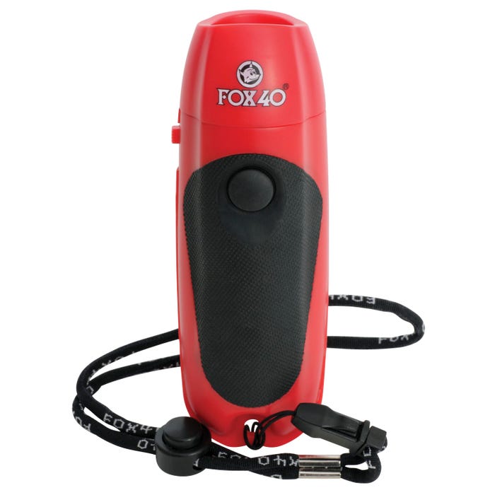 Fox 40 Electronic Sports Whistle, Red and Black