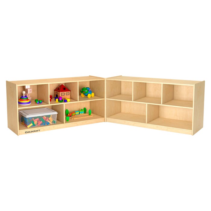 Childcraft Mobile Hide-Away Toddler Cabinet, Wooden, 47-3/4 x 28-1/2 x 24 Inches