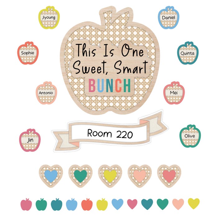 Carson Dellosa True to You This Is One Sweet, Smart Bunch Bulletin Board Set