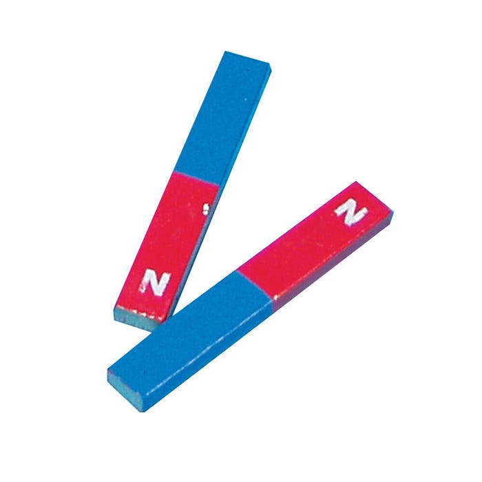 North South Painted Bar Magnets for Kids, 3 Inches, Pack of 2