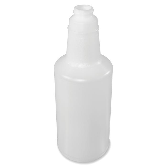 Genuine Joe Cleaner Dispenser Plastic Bottle Pack, 32 Ounces, Translucent, Pack of 12