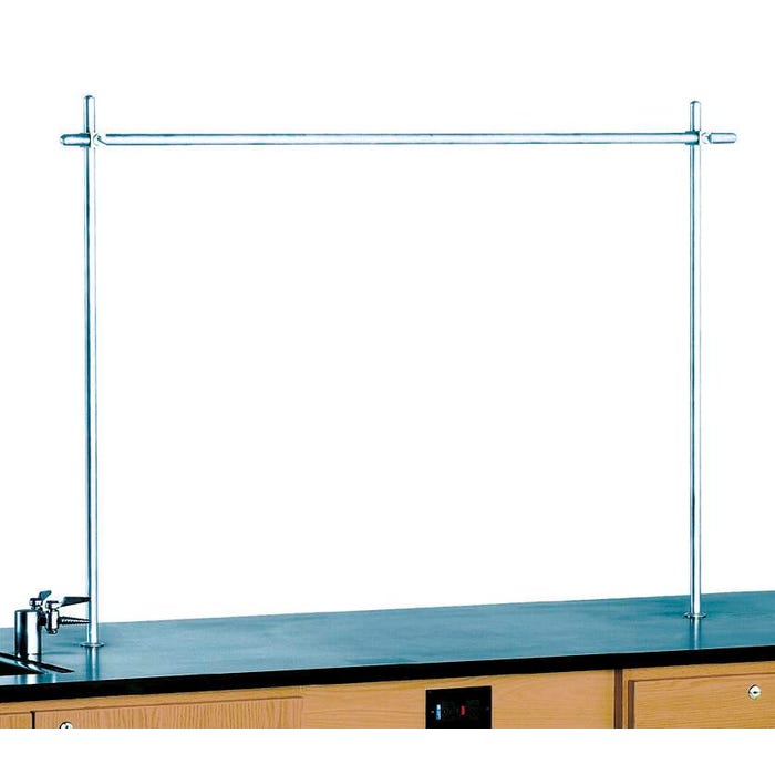 Diversified Spaces Upright Crossbar Set, Solid Machined Aluminum, For Use with Workstations, 1/2 Inch Diameter, 40 Inch Crossbar