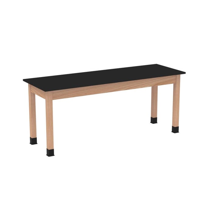 Diversified Spaces Perpetulab Plain Apron Science Table, 72 x 24 x 29-3/4 Inches, Phenolic Resin Top