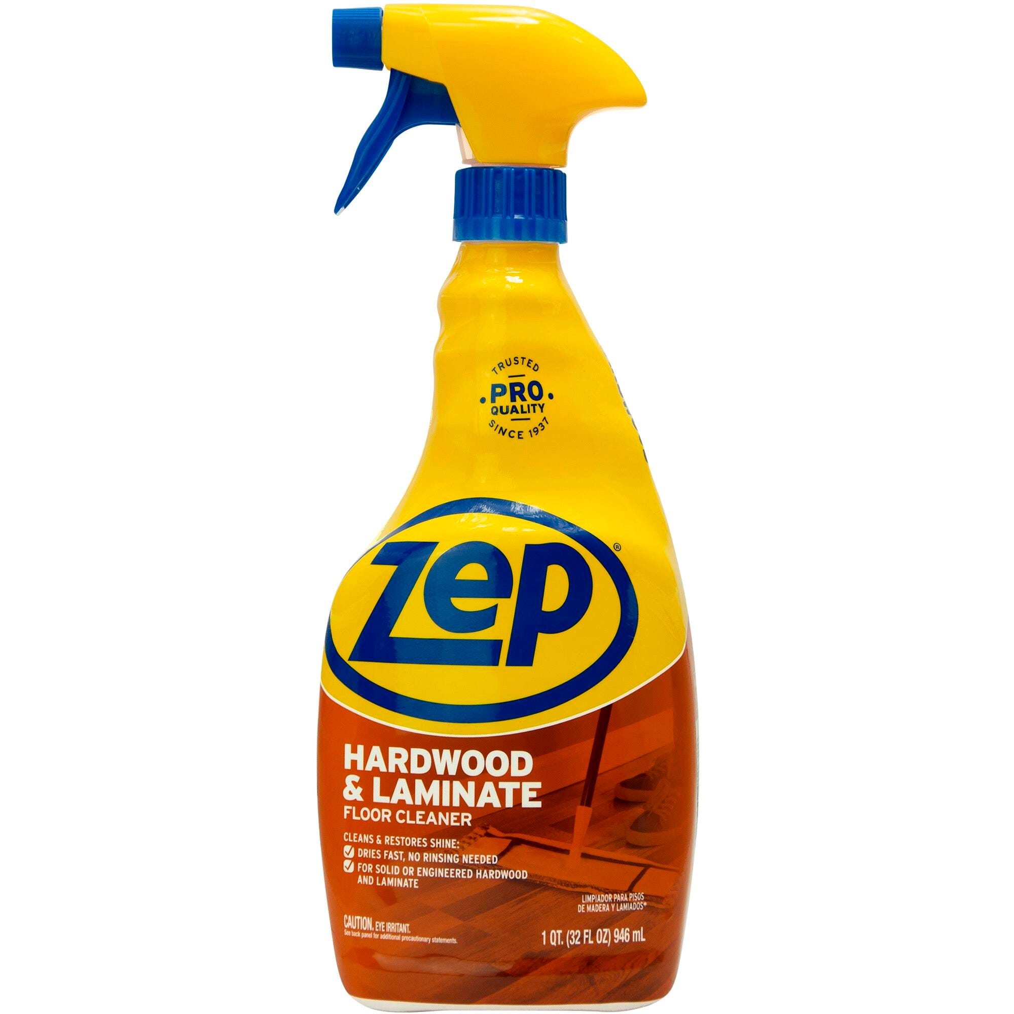 Zep Hardwood & Laminate Floor Cleaner, 32 Fluid Ounces, Brown, Item Number 2009831