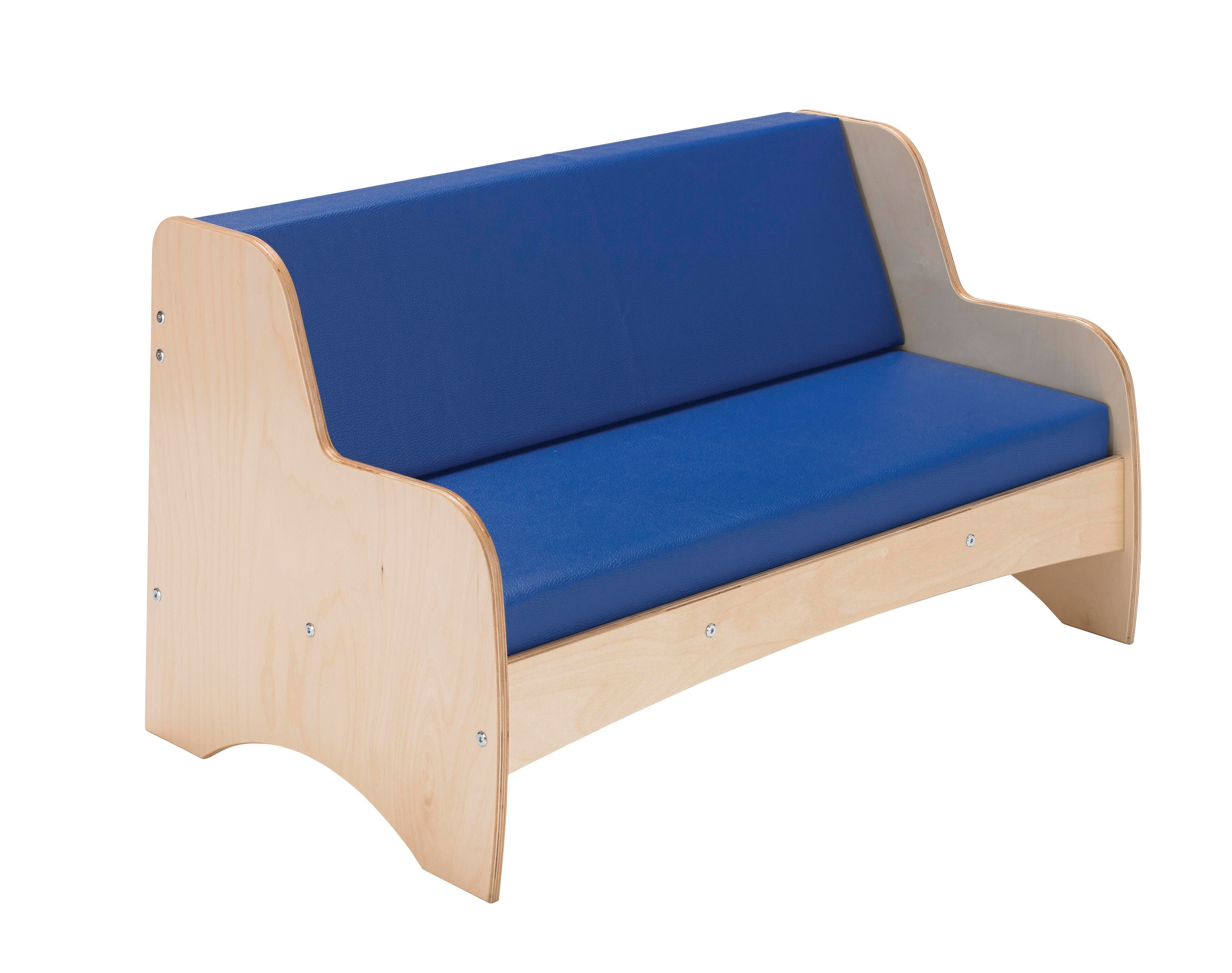 Childcraft Family Living Room Couch, 35-3/4 x 20-1/8 x 20-1/4 Inches, Blue 1352484