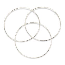 Pepperell Braiding Brass Rings, 6 Inches, Pack of 12