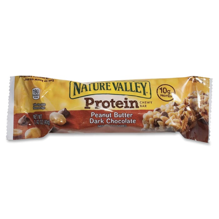 Nature Valley Protein Bar, Peanut Butter/Dark Chocolate, 16 Per Box