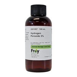 Frey Scientific Hydrogen Peroxide, 3%, Lab Grade, 100mL