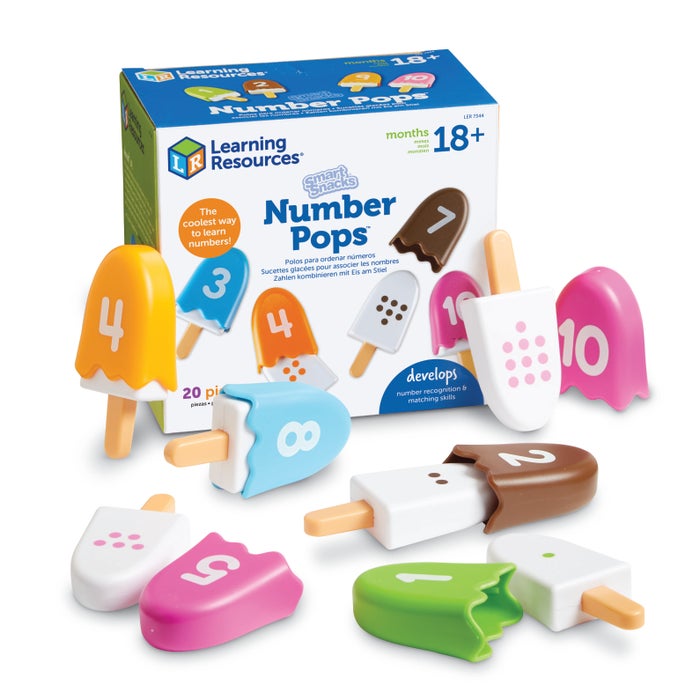 Learning Resources Smart Snacks Number Pops, 20 Pieces