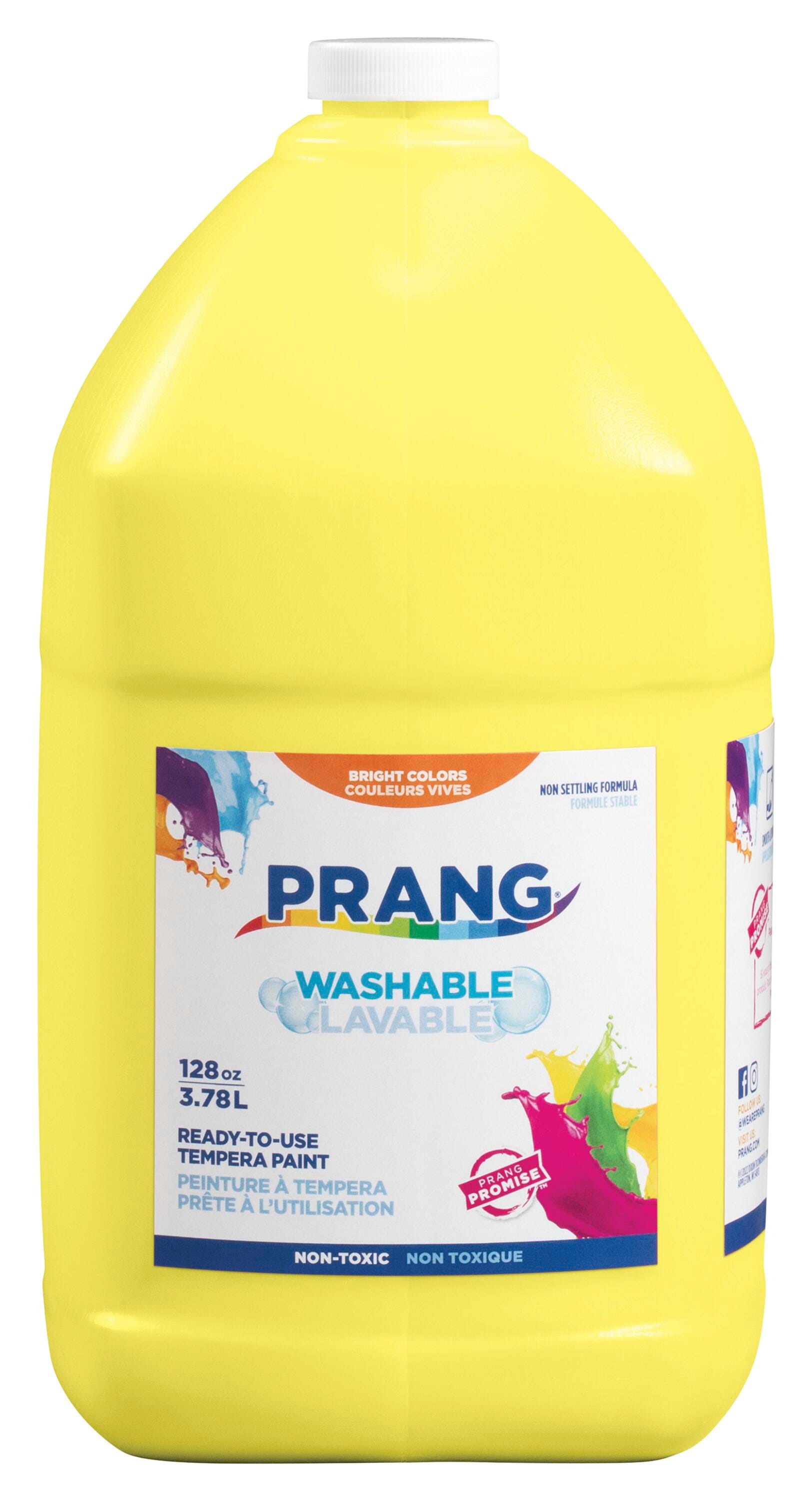 Prang Ready-to-Use Washable Tempera Paint, Gallon, Yellow Item Number 405820