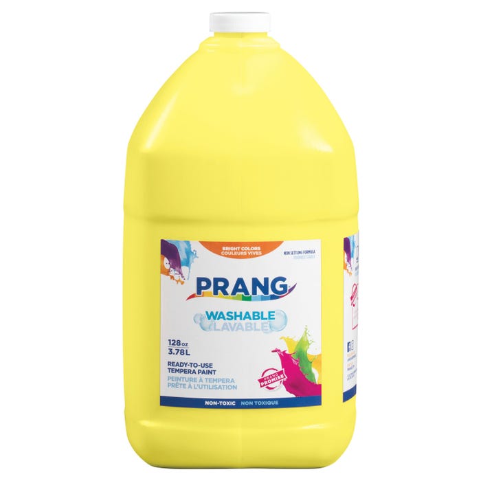 Prang Ready-to-Use Washable Tempera Paint, Gallon, Yellow