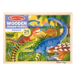 Image for Melissa & Doug Dinosaur Wooden Jigsaw Puzzle, 24 Pieces from School Specialty