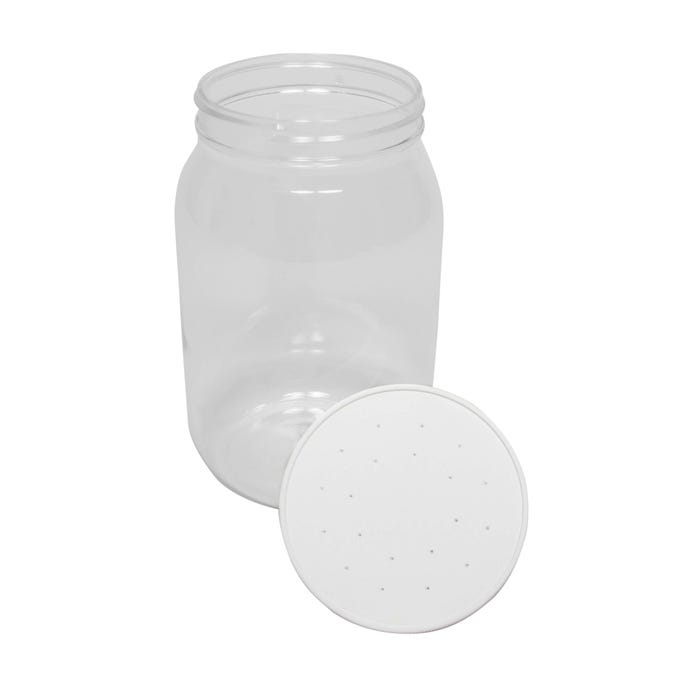 Delta Education Jar, Plastic, 2 Liter, Lid with Holes