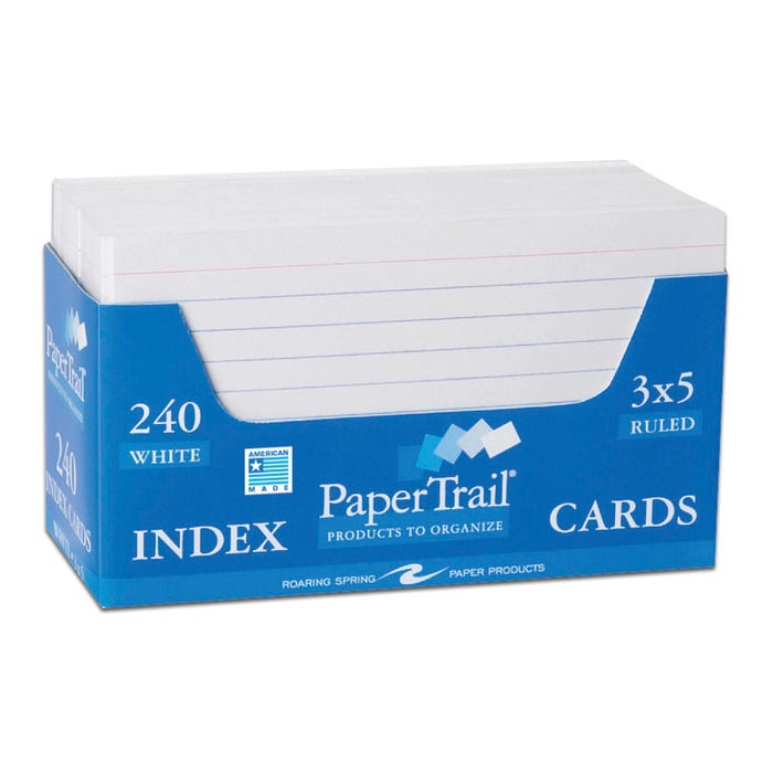 3X5 Ruled Cards
