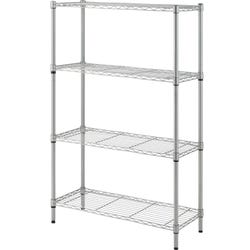 Lorell Light-duty Wire Shelving, 36 x 14 x 54 Inches, Silver, Item Number 1591968