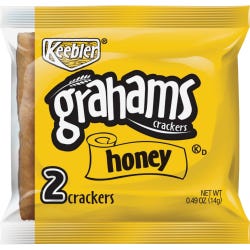 Keebler Grahams Honey Crackers, 2 Each, Box of 200 Packages