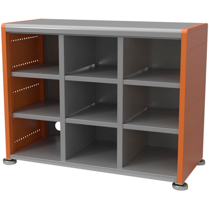 Classroom Select Geode Medium Cabinet, Triple Wide, 9 Cubbies