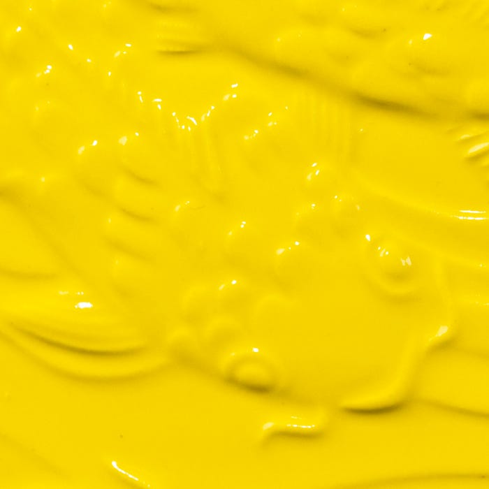 AMACO Low Fire Gloss Glaze, LG-63 Brilliant Yellow, Translucent, Pint