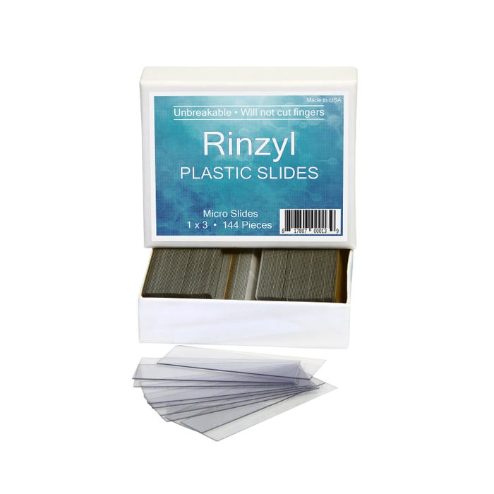 Rinzl Plastic Microscope Slides - Pack of 144