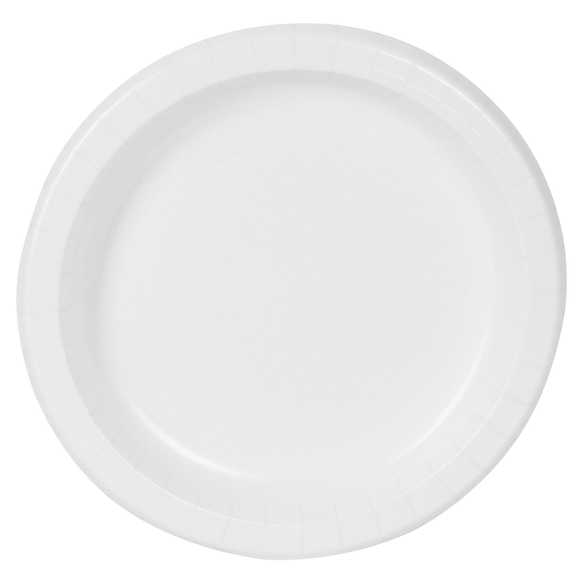 Dixie Foods Basic Plate, 8-1/2 in, White, Pack of 125, Item Number 1501895