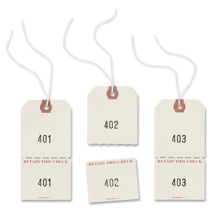 Avery Parking Tag, Retain this Check, Duplicate, 4-3/4 x 2-3/8 Inches