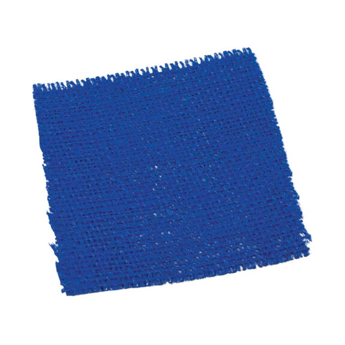 Delta Education Cloth, Burlap, Blue, 4 x 4 Inches, Pack of 10