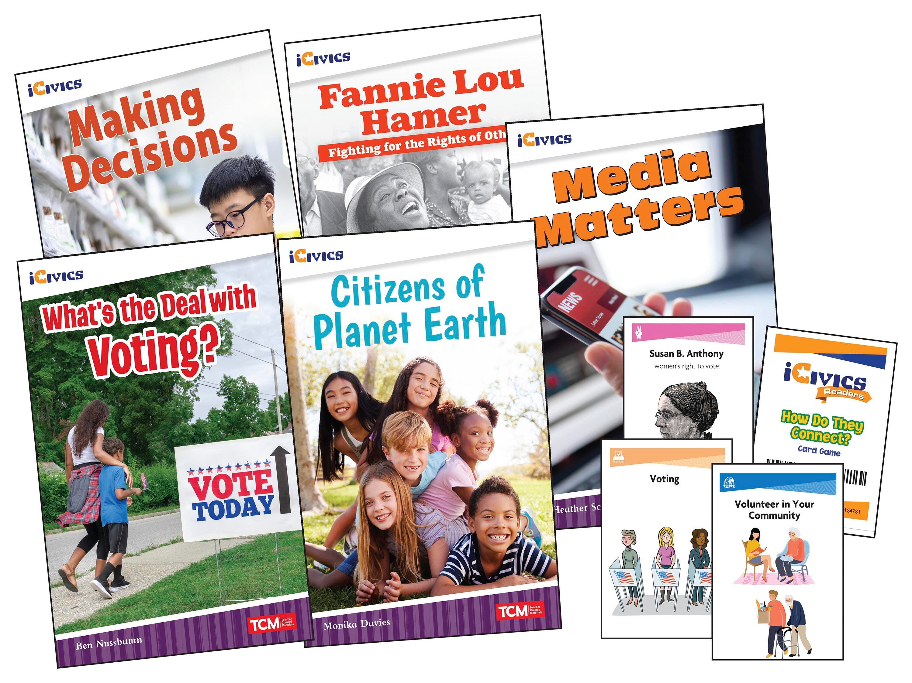 Teacher Created Materials Community & Social Awareness Book Set and Game Cards, Grade 4, Item Number 2097295