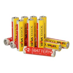 School Smart Alkaline AA Batteries, Pack of 12