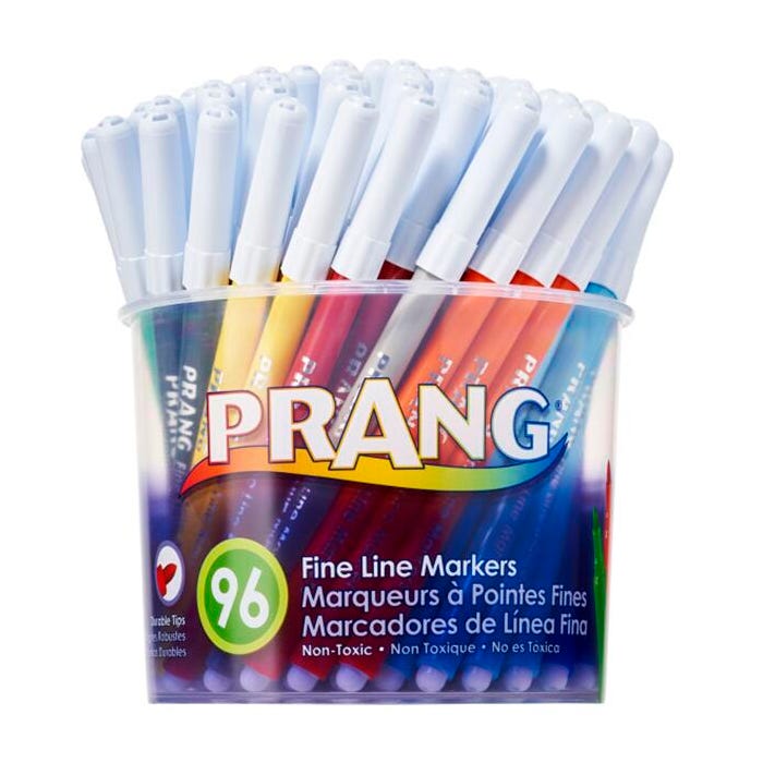 Prang Classic Art Markers, Fine Line, Assorted Colors, Set of 96