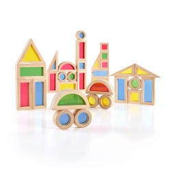 Guidecraft Jr. Rainbow Blocks, Set of 40 1531925