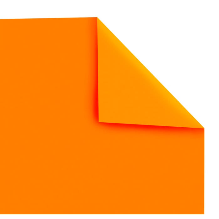 Hygloss Double-Sided Fluorescent Poster Board, 22 x 28 Inches, Orange, 25 Sheets