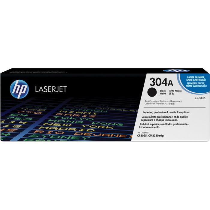 HP 304A Ink Cartridge, CC530A, Black